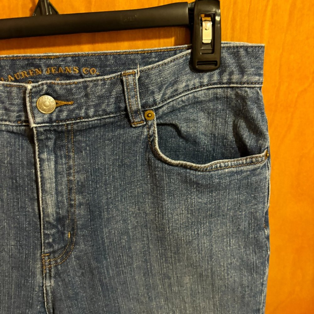 Vintage Ralph Lauren Womens‎ Cropped Denim Jeans Capri Size 10 - Picture 4 of 14
